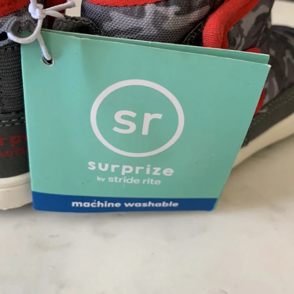 Surprize by Stride Rite Baby Aster Gray Camo Boots